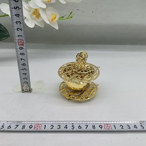 Mini Quemador de Incienso Bakhoor, Decoración Árabe de Oriente Medio, Quemador de Incienso de Metal - Product Image 4