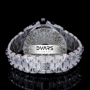 Reloj de Moissanita de Alta Calidad VVS1, Estilo Hip-hop, Movimiento Automático para Hombre, Reloj Mecánico Automático de Lujo para Hombre - Product Image 3