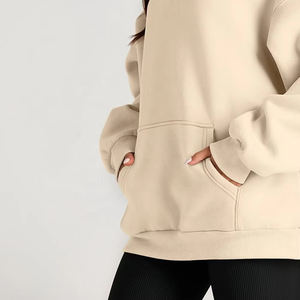 Sudadera con capucha extragrande para mujer, estilo nuevo 2026, con cremallera y manga larga, con impresión de logotipo personalizado, para chicas - Product Image 6