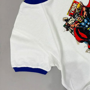 Camiseta Personalizada con Estampado Gráfico de Thor, 100% Algodón Tejido, Cuello en Contraste, Estilo Vintage Urbano - Product Image 3