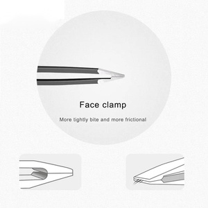 Pinzas para Cejas Modernas Antiestáticas de Acero Inoxidable con Punta Curva Ryzer Studio, Diseño Duradero para un Acabado Preciso, Personalizables - Product Image 6