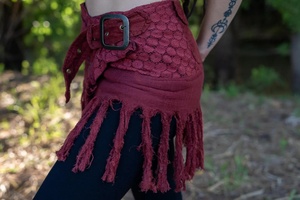 กระโปรงพันรอบตัวแบบมีพู่ระบาย ผ้าลูกไม้ ผ้าฝ้าย กระโปรงสั้น น้ำหนักเบา ผ้าพลิ้วไหว เหมาะสำหรับงานเทศกาลฤดูร้อน ของขวัญสำหรับเธอ - Product Image 2