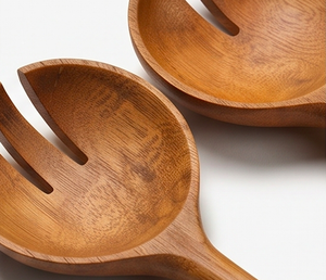 Ensemble de couverts en bois de luxe, design minimaliste, finition mate, élégants, pour la table de restaurant et les hôtels. - Product Image 2