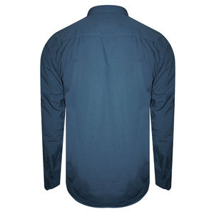 Chemise en jean pour homme, couleur unie, manches longues, style professionnel, nouveau modèle été, 100% coton, col rabattable, vente en gros - Product Image 6