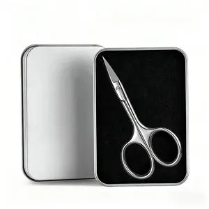 Ciseaux à cuticules professionnels de haute qualité en acier inoxydable pour manucure, soin précis des ongles, du visage, des cheveux, des sourcils et des cils - Product Image 2