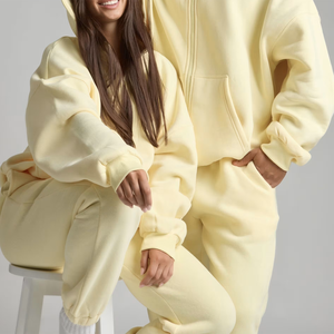 Tenues Chaudes pour Femmes et Hommes – Ensembles de Vêtements Automne-Hiver – Survêtements Chauds à Col Montant et Fermeture Éclair – Sweat-shirts pour Hommes - Product Image 6