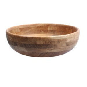 Bol à salade unique en bois de manguier massif à bords naturels, sculpté à la main, vaisselle rustique, centre de table à prix abordable - Product Image 5