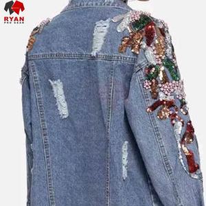 Ryan Pro Gear <b>Customized</b> <b>Denim</b> <b>Jacket</b> For Women Breathable and Comfortable Fabric with <b>Customized</b> Logo OEM Design - Product Image 6