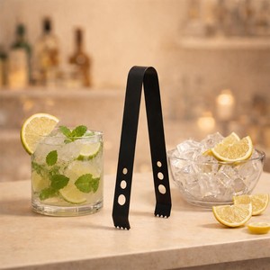 Modern Metal Ice <b>Tongs</b> Reusable Cocktail Bar Tool Stainless Steel <b>Serving</b> Clamp for Drinkware Accessories - Product Image 5