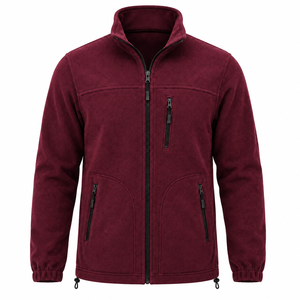 Chaqueta Polar de Invierno para Hombre de Alta Calidad, Cuello Alto, Bolsillos con Cremallera, Ropa de Trabajo Térmica, Tonos Vibrantes - Product Image 1