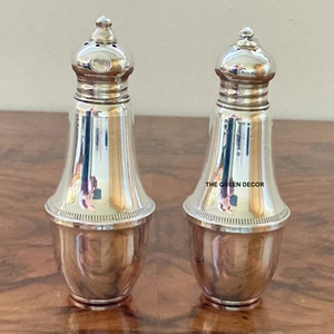 Luxury Best Selling Stainless Steel Metal Round Shape Shinny Polished Salt Pepper Safe Dishware Kitchen Accent - Product Image 3