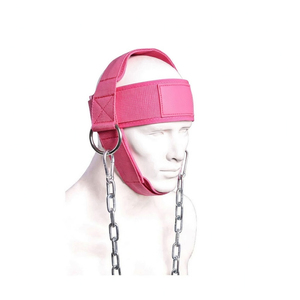 Neoprene Heavy Duty Breathable Professional Protection Neck <b>Training</b> <b>Head</b> Harness Double Ring Closure Chain for Weight Lifting - Product Image 1