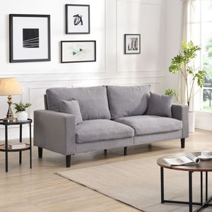 Divano Moderno Comodo a 3 Posti da 188 cm, Imbottito con Telaio in Legno ad Alta Resilienza per Soggiorno, Camera da Letto, Appartamento - Product Image 1