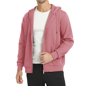 Sweat-shirts à capuche zippés de qualité supérieure pour hommes – Coupe décontractée en molleton de coton – Col zippé à prix abordable pour l'hiver – Imprimé - Product Image 3