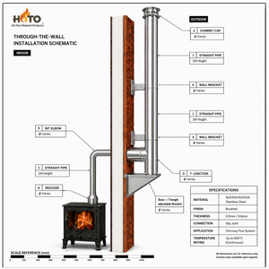 <span class=keywords><strong>Tubo</strong></span> de <span class=keywords><strong>Chimenea</strong></span> de Acero Inoxidable de Doble Pared Aislado de Alta Resistencia, Acabado Negro Pulido Espejo, Certificado ISO9001, para <span class=keywords><strong>Chimenea</strong></span> - Product Image 6