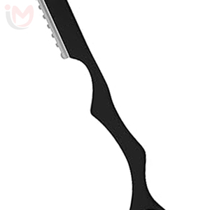 Straight <b>Razor</b> With Plastic Handle Single <b>Blade</b> For Barber Shop Face Shaving Stainless Steel <b>Blade</b> - Product Image 5