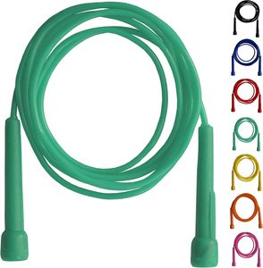 Corde à sauter en PVC réglable antidérapante de haute qualité, légère, emballage personnalisé, pour la gym, la maison, l'entraînement physique, le MMA, le Muay Thai - Product Image 1