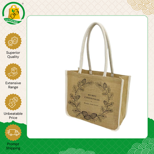 Bolsas de Compras de Yute Estampadas a la Moda, Hechas a Mano, de Primera Calidad, para Uso Diario, para Mujeres, para Compradores Serios - Product Image 5