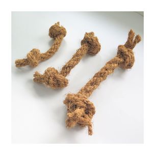 Pelota de Fibra de Coco Natural para Perros con Cuerda, Juguete Duradero para Mascotas - Product Image 6