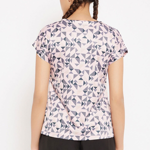 Camiseta de Mujer Sublimada, 100% Poliéster, Corte Regular, Impresa, Transpirable, de Secado Rápido, Informal de Verano, Servicio OEM Digital - Product Image 2