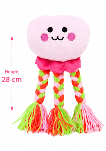 Peluche Méduse pour Chien, Jouet à Mâcher pour Animaux de Compagnie, Jouet en Peluche Velboa pour Chien, Jouet de Jeu Durable, Personnalisable OEM, Vente en Gros - Product Image 1