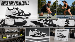 High-Performance Summer/Spring Pickleball <strong>Shoes</strong> with Durable Outsole Shock Absorption <strong>Water</strong> Resistant Lightweight for Pro Courts - Product Image 2