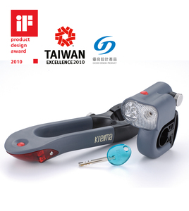 REAL KS-001 Antivol en acier et ABS de haute qualité avec lumière LED pour VTT Anti-perçage et anti-picking - Product Image 2