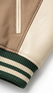 Blousons universitaires d'hiver pour lycéens, à capuche, chauffants, en polaire écologique, avec broderies et écussons sur le devant, de qualité professionnelle - Product Image 4