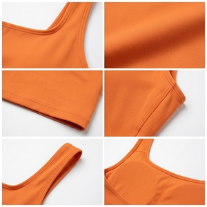 Top Deportivo Corto de Yoga para Mujer, Color Sólido, con Cintura Elástica, 1 Pieza, Proveedor de Marca Privada - Product Image 5