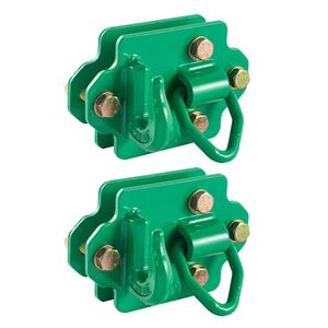 Ganci per Benna Trattore in Acciaio Forgiato Grado 70 da 3/8'' con Anello di Ancoraggio, Confezione da 2, Piastre Posteriori con Gancio a Bullone per Traino - Product Image 5