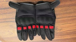 Guantes de Motociclismo de Cuero para Hombre, Protección Completa para los Dedos, Antideslizantes, con Fibra de Carbono, Protección para las Articulaciones, Pantalla Táctil - Product Image 5