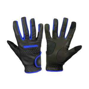 Gants d'équitation en cuir sur mesure très tendance pour hommes, antidérapants, imperméables, respirants, avec logo et couleur personnalisés, taille ajustable - Product Image 5