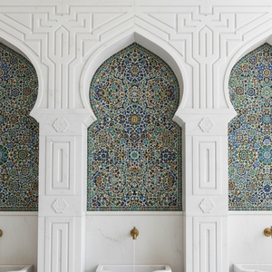 zone de wudu en marbre de mosquée, espace de purification - Product Image 4