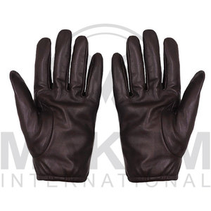 Wholesale Fashion Winter <b>Warm</b> <b>Gloves</b> Waterproof Black Sheepskin Leather <b>Gloves</b> Driving <b>Gloves</b> for Unisex - Product Image 5