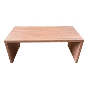 Mesa Consola Moderna de Madera Sólida con Diseño de Cascada, Mesa de Entrada Minimalista, Mesa de Sofá con Acabado de Madera Natural, Mueble Decorativo para Pasillo - Product Image 1