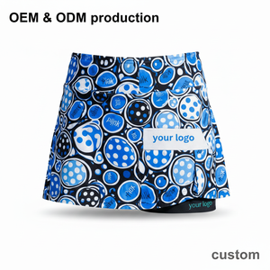 Pickleball custom print skort summer Elastic Waist vibrant design Athletic Shorts With Pockets All Seasons Sport Wear OE - Product Image 2