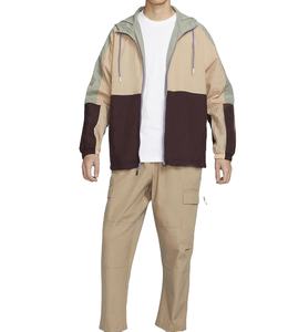 Ensemble coupe-vent léger et imperméable pour homme avec logo personnalisé OEM, fermeture éclair, coque souple, séchage rapide, manches longues, respirant, plus - Product Image 2