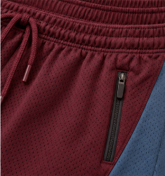 Shorts de sport pour homme en polyamide respirant, séchage rapide, taille mi-haute, cordon de serrage, poches élastiques, pour la gym et la course à pied - Product Image 5