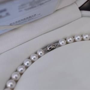 Collier de perles Zhuji Aobai 2025, 10-12 mm, perles d'eau douce Edison, forte luminosité, boucle en argent S925 - Product Image 4