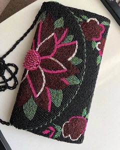 Indian Modern Bohemian Summer Embroidery Designer Handmade <b>Beaded</b> Messenger Bags Light Weight <b>Large</b> Capacity Women Evening Bags - Product Image 1