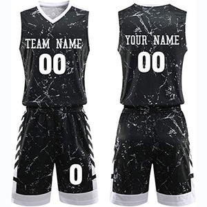 Ensemble uniforme de basket-ball respirant pour hommes, nouveau style, maillot et short d'entraînement, vêtements de sport légers à séchage rapide - Product Image 1