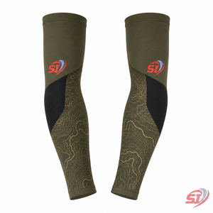 Manchons de sport en soie glacée pour hommes, protection UV, cyclisme, extérieur, logo personnalisé, respirants, séchage rapide, sérigraphie OEM - Product Image 6