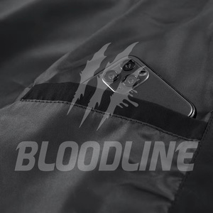 Veste coupe-vent imprimée à manches longues noire pour homme BLOODLINE, vêtements d'extérieur toutes saisons - Product Image 3
