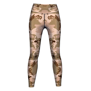 <b>Tummy</b> <b>Control</b> 4 Way Stretch Yoga Pants High Waist Double Brushed Leggings With Pocket - Product Image 1