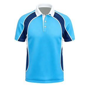 Vente directe en gros, support personnalisé, maillot de golf 100 % polyester pour polos, design par sublimation avec motif imprimé - Product Image 1