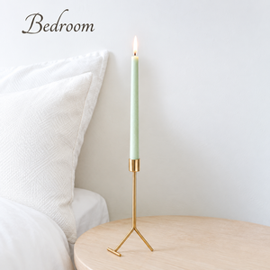 Portavelas Metálico Dorado, Elegante Soporte para Velas de Metal para Sala de Estar, Oficina, Mesa y Decoración de Hogar de Lujo - Product Image 2