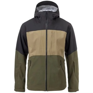 Veste coupe-vent à capuche pour homme, couleur unie, décontractée, pour l'extérieur, printemps, coupe régulière, en polyester, fermeture éclair - Product Image 5