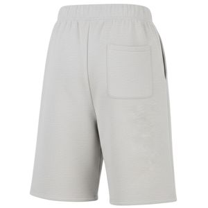 Ensemble sweat-shirt et short polo épais pour homme, en coton, style streetwear, avec col côtelé, ensemble de vêtements de sport tendance en gris - Product Image 4