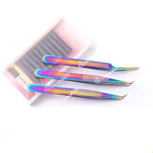 MTI-Color กริปเพชรขนตาปลอมสแตนเลสคุณภาพสูงปลายแหลมไฟเบอร์ชั้นดีขายดีที่สุดในร้านความงาม - Product Image 2