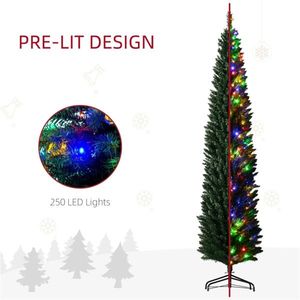 Albero di Natale a Batteria da 2,4 m (8 piedi) 300 cm in PET e PVC Personalizzabile Pieghevole di Alta Qualità per Decorazioni Domestiche ed Esterne - Product Image 5
